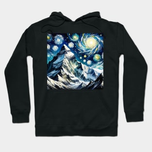 Mount Everest Starry Night - Beautiful Iconic Places Hoodie